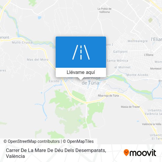 Mapa Carrer De La Mare De Déu Dels Desemparats