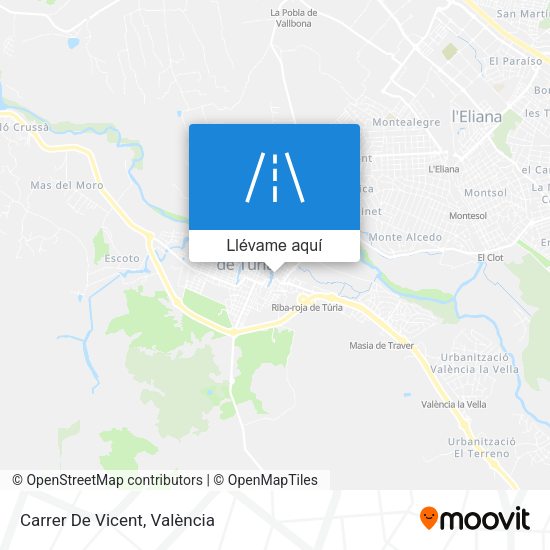 Mapa Carrer De Vicent
