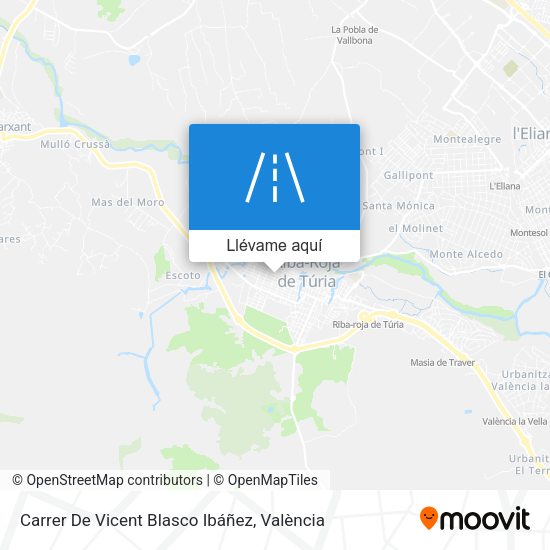 Mapa Carrer De Vicent Blasco Ibáñez