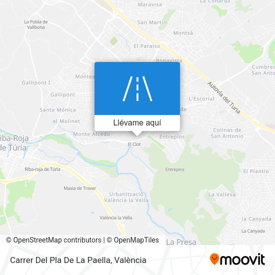 Mapa Carrer Del Pla De La Paella