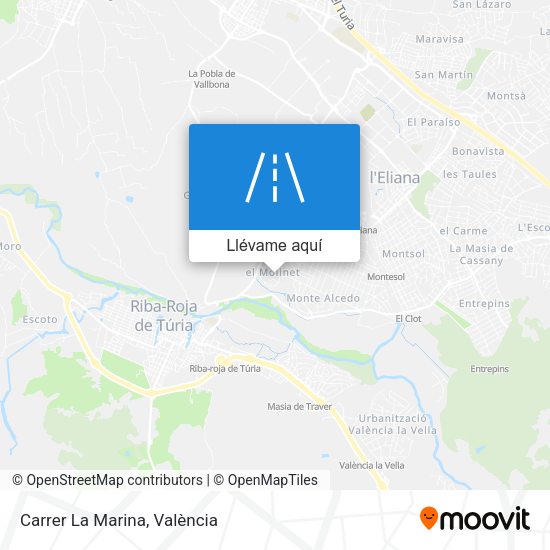 Mapa Carrer La Marina