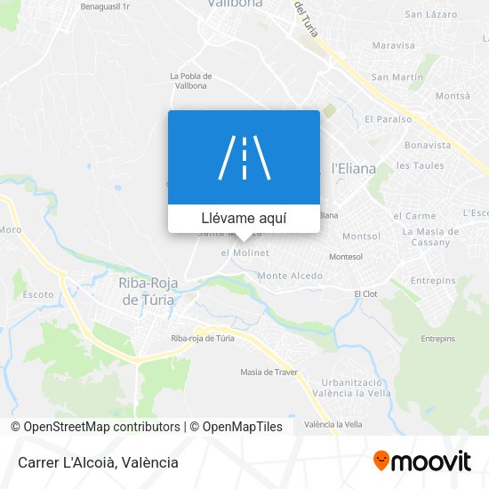 Mapa Carrer L'Alcoià