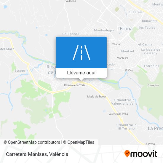 Mapa Carretera Manises