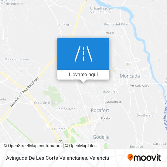 Mapa Avinguda De Les Corts Valencianes