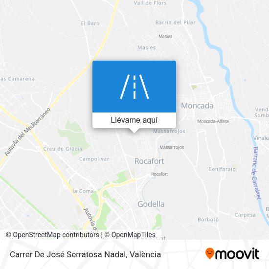 Mapa Carrer De José Serratosa Nadal