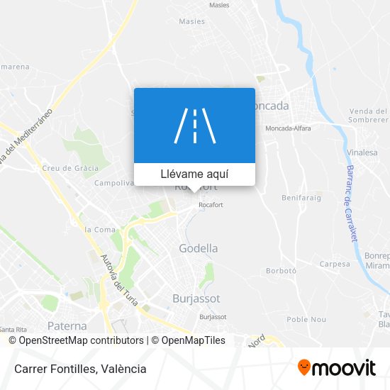 Mapa Carrer Fontilles