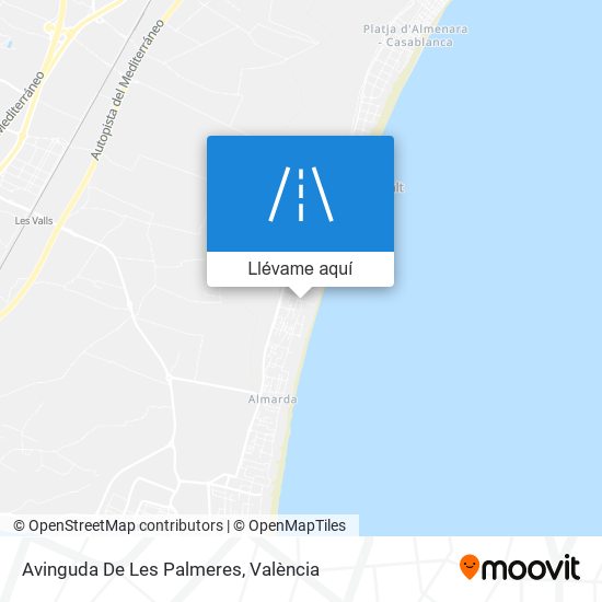 Mapa Avinguda De Les Palmeres