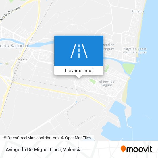 Mapa Avinguda De Miguel Lluch