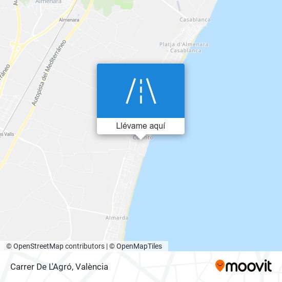 Mapa Carrer De L'Agró