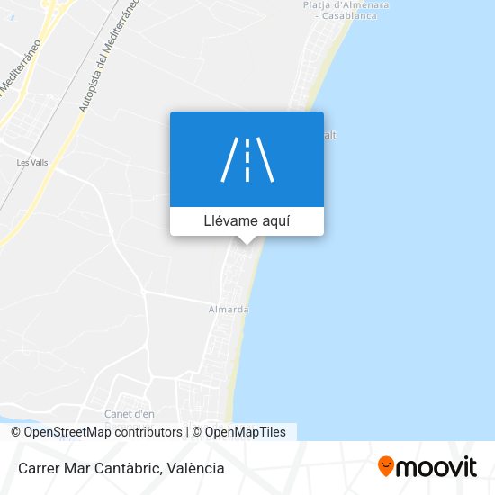 Mapa Carrer Mar Cantàbric