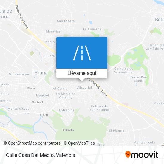 Mapa Calle Casa Del Medio