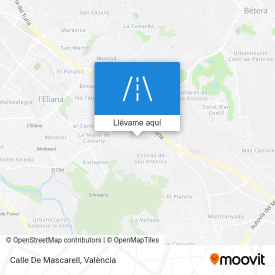 Mapa Calle De Mascarell
