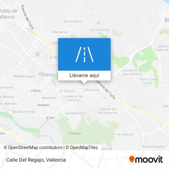 Mapa Calle Del Regajo
