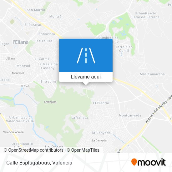 Mapa Calle Esplugabous