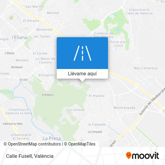 Mapa Calle Fusell