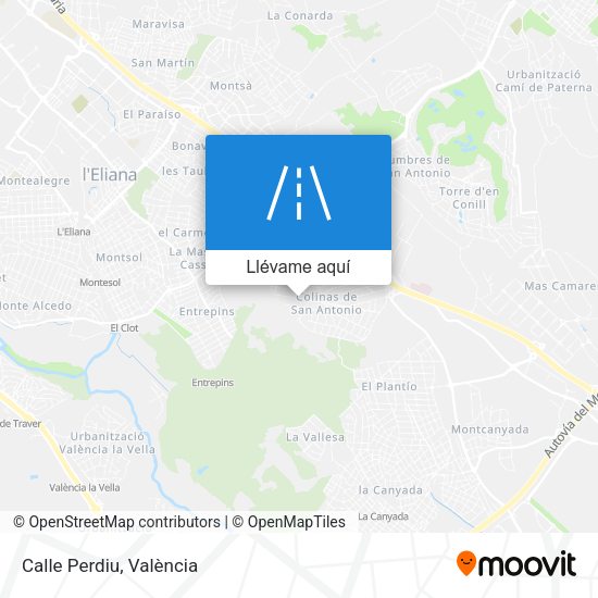 Mapa Calle Perdiu