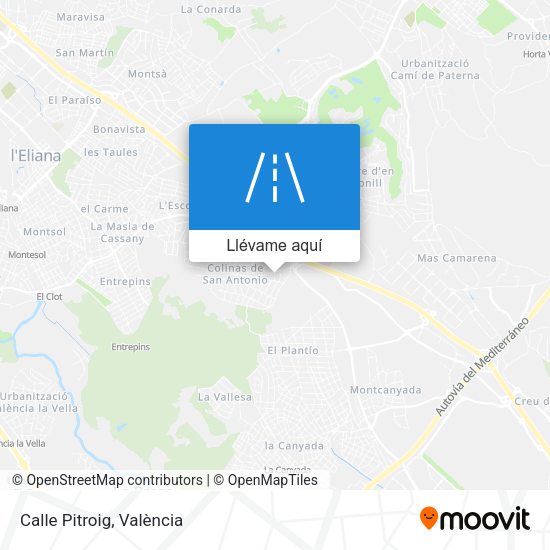 Mapa Calle Pitroig