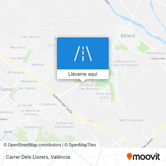 Mapa Carrer Dels Llorers