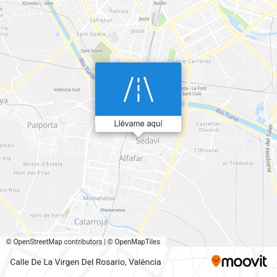 Mapa Calle De La Virgen Del Rosario