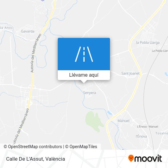 Mapa Calle De L'Assut