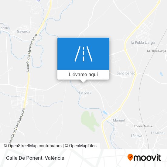 Mapa Calle De Ponent