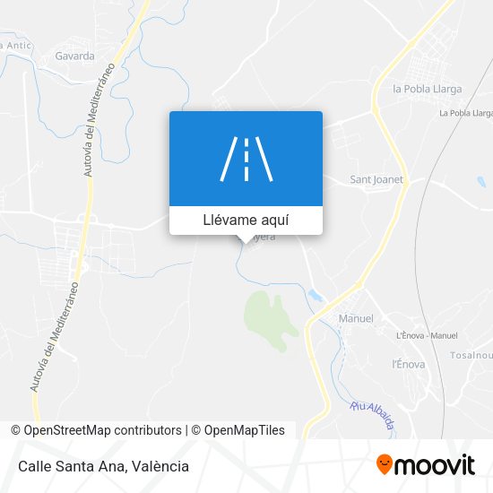 Mapa Calle Santa Ana