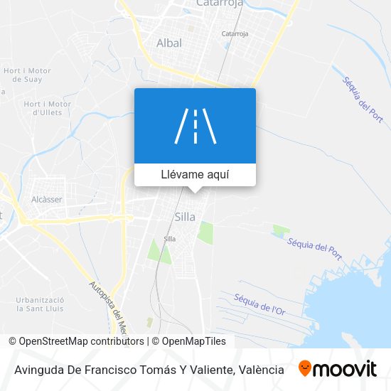 Mapa Avinguda De Francisco Tomás Y Valiente