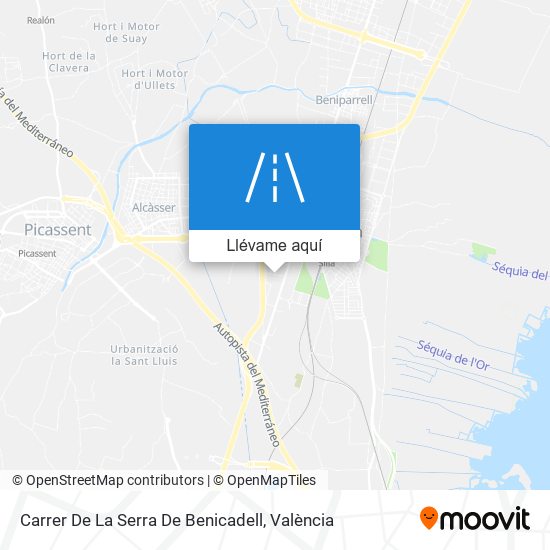Mapa Carrer De La Serra De Benicadell