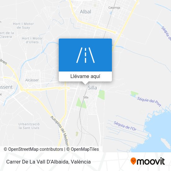 Mapa Carrer De La Vall D'Albaida