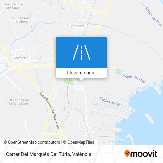 Mapa Carrer Del Marqués Del Túria
