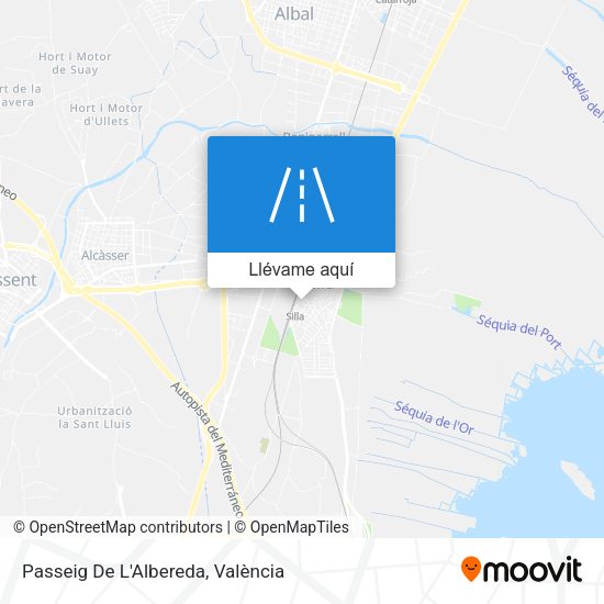 Mapa Passeig De L'Albereda
