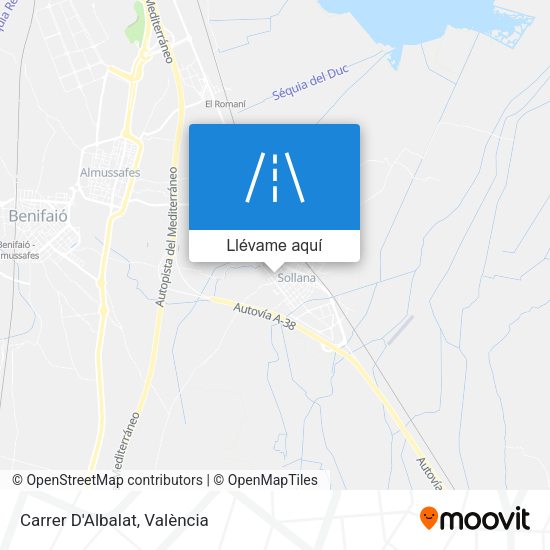 Mapa Carrer D'Albalat