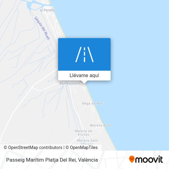 Mapa Passeig Marítim Platja Del Rei