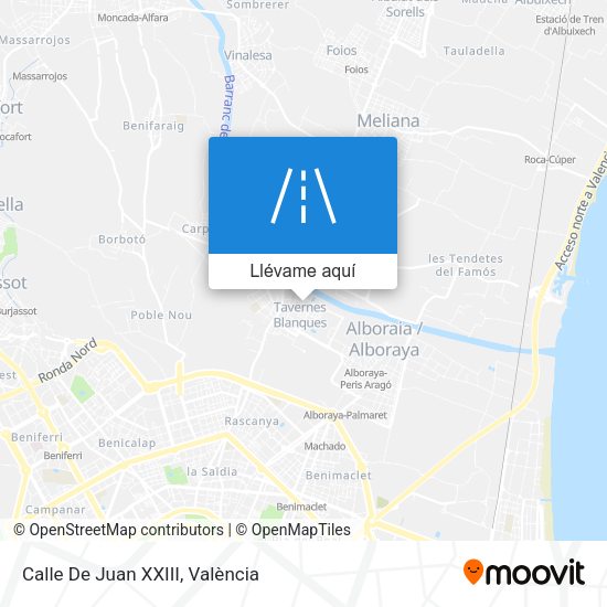 Mapa Calle De Juan XXIII