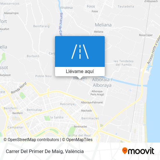 Mapa Carrer Del Primer De Maig