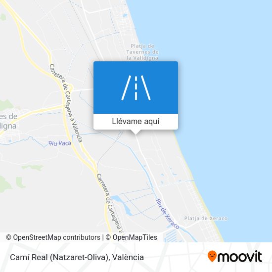 Mapa Camí Real (Natzaret-Oliva)