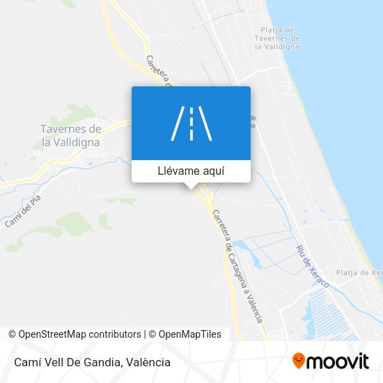 Mapa Camí Vell De Gandia