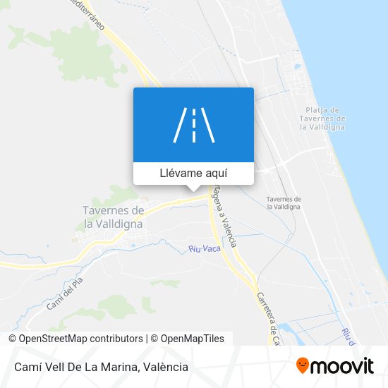 Mapa Camí Vell De La Marina