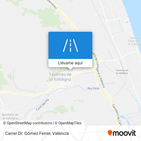 Mapa Carrer Dr. Gómez Ferrer