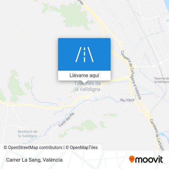 Mapa Carrer La Sang