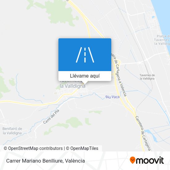 Mapa Carrer Mariano Benlliure