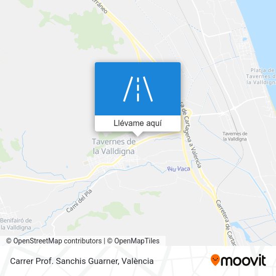 Mapa Carrer Prof. Sanchis Guarner