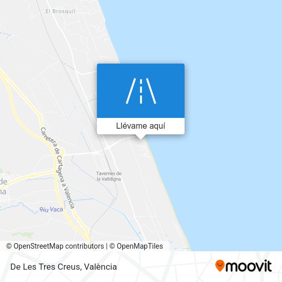 Mapa De Les Tres Creus
