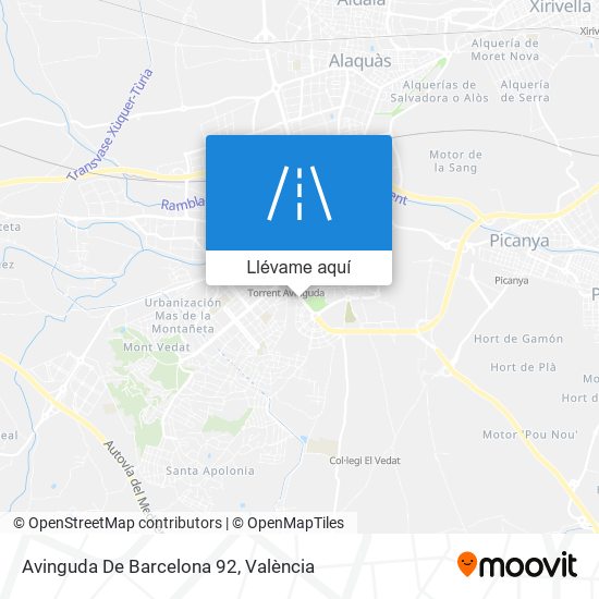 Mapa Avinguda De Barcelona 92