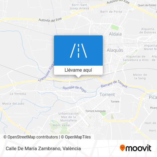 Mapa Calle De María Zambrano