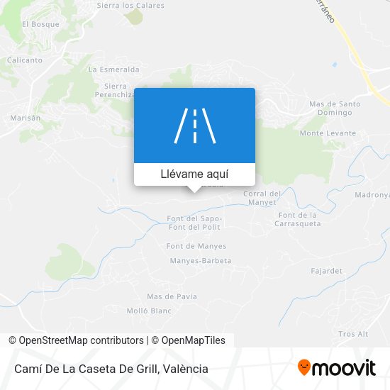 Mapa Camí De La Caseta De Grill