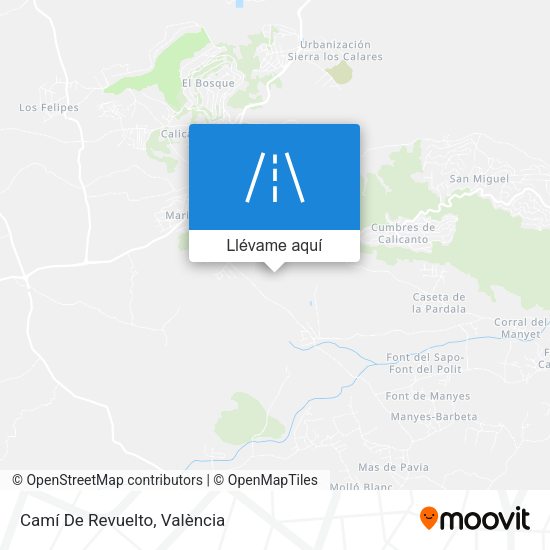 Mapa Camí De Revuelto