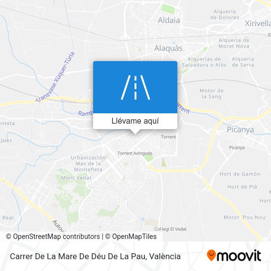 Mapa Carrer De La Mare De Déu De La Pau
