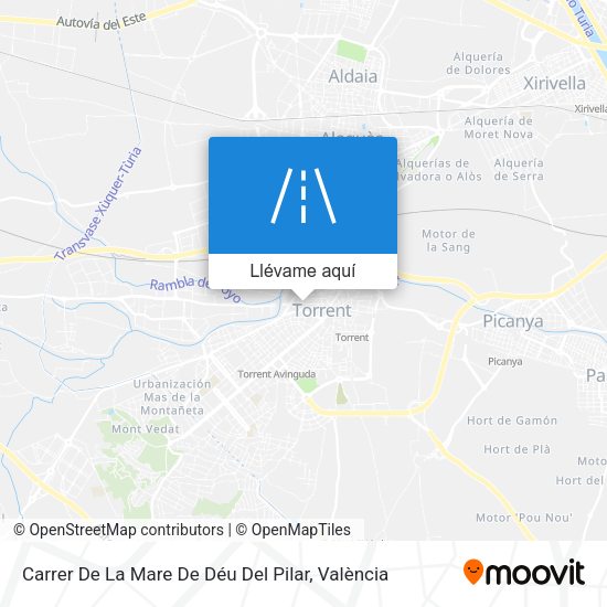 Mapa Carrer De La Mare De Déu Del Pilar