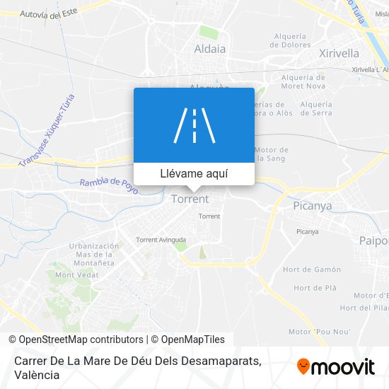 Mapa Carrer De La Mare De Déu Dels Desamaparats